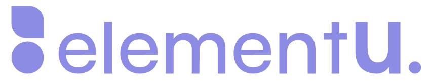 ElementU primary logo in indigo.